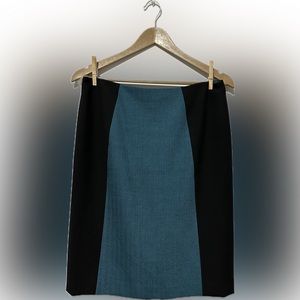 Halogen Colorblock Midi Pencil Skirt-Size 6